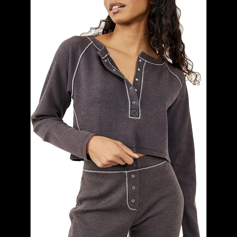 Free People Early Night Cropped Pullover..NWT..Size XL